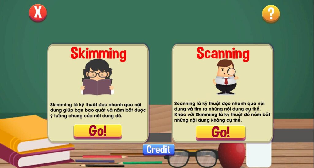 Mẹo làm bài Toeic Reading là sử dụng kỹ thuật Skimming và Scanning